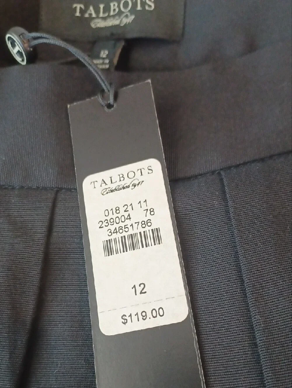 NWT Talbots Black Skirt